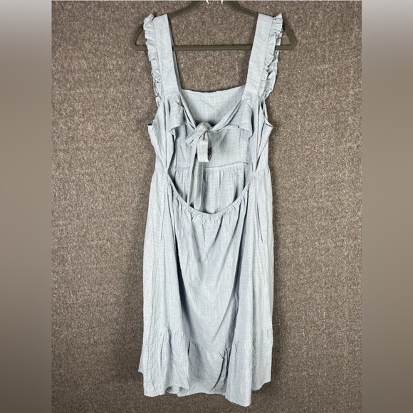 Baltic Born Gretta Linen Look Ruffle Dress NWT Cottagecore Milkmaid Boho Prairie - Picture 3 of 11